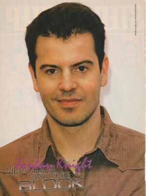 Jordan Knight teen magazine pinup clipping 8x10 New Kids on the block older pix