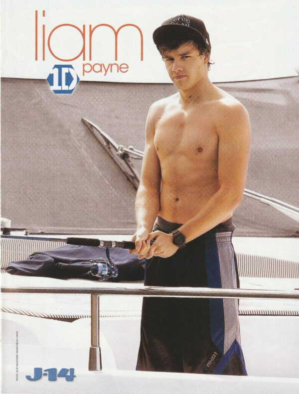 Liam Payne One Direction teen magazine pinup clipping teen idols 1D shirtless