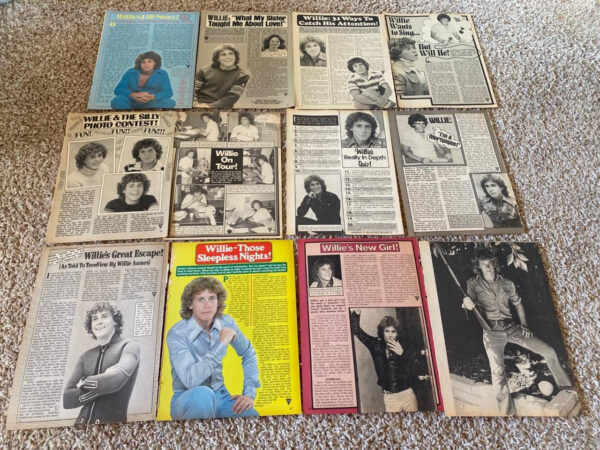 Willie Aames teen magazine pinups clippings lot Teen Beat Tiger Beat Bop 70's - Image 2