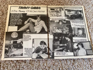 Timothy Gibbs teen magazine pinup clipping Teen Beat Tiger Beat home Bop