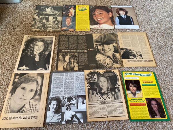 Tatum O'neal teen magazine pinups clippings lot Teen Beat Tiger Beat Bop - Image 2