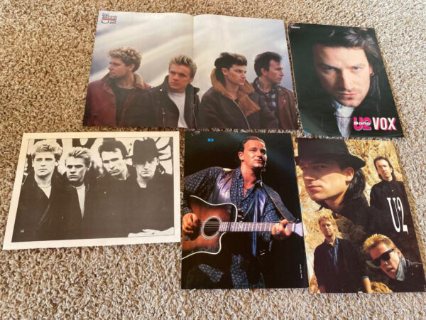 U2 Adam Clayton teen magazine pinups clippings lot Teen Beat Bop Tiger Beat