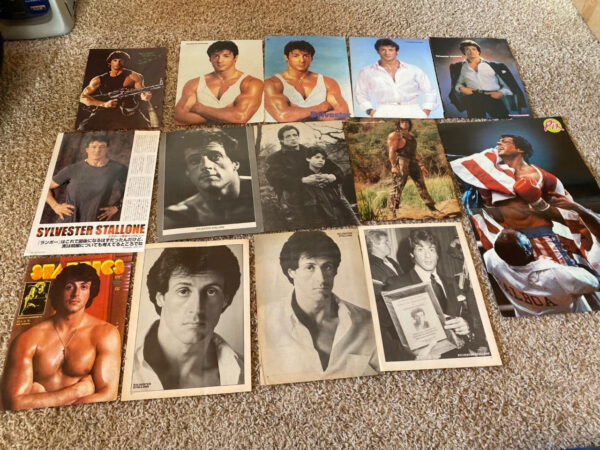 Sylvester Stallone teen magazine pinup clippings lot Teen Beat Bop Tiger Beat