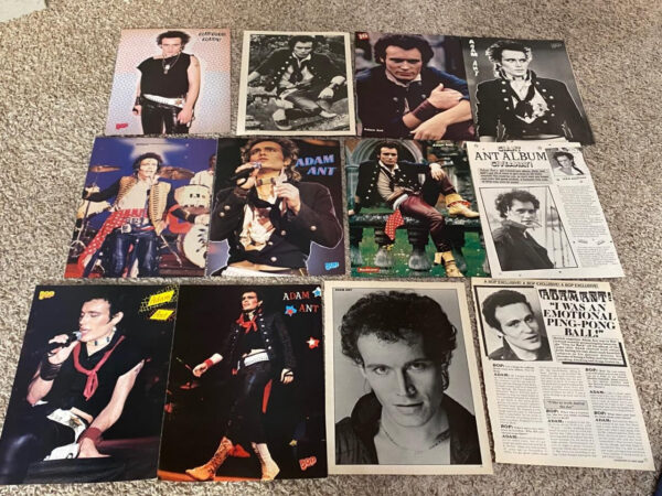 Adam Ant teen magazine pinup clippings lot Teen Beat Bop Tiger Beat Pix