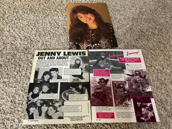 Jenny Lewis teen magazine pinup clippings lot Teen Beat Bop Tiger Beat Pix