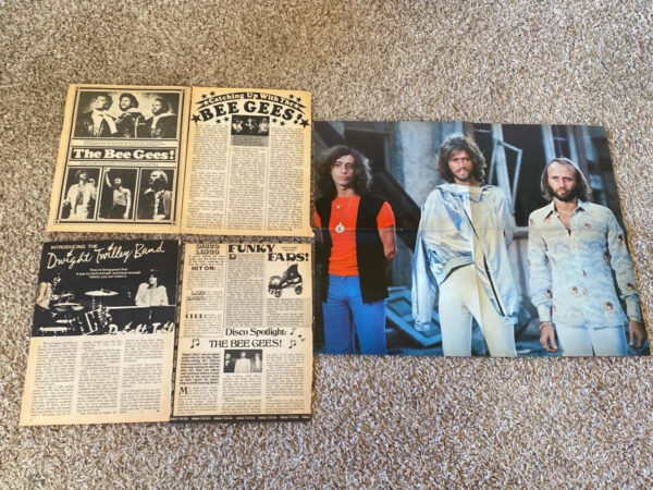 Bee Gees teen magazine pinup clippings lot Teen Beat Bop Tiger Beat Pix