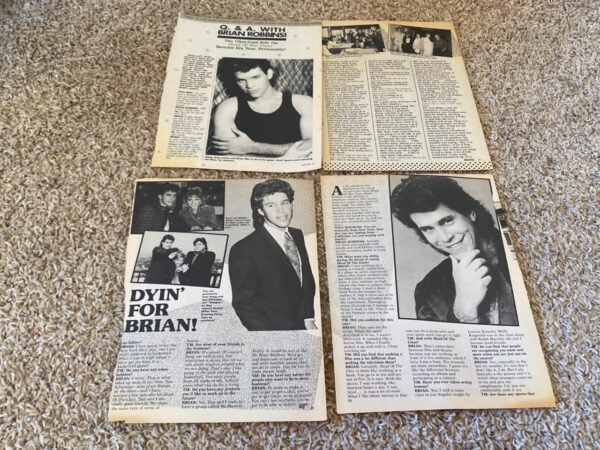 Brian Robbins teen magazine pinup clippings lot Teen Beat Bop Tiger Beat Pix - Image 2