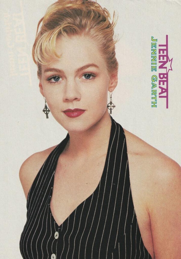 Jennie Garth Jason Gedrick teen magazine pinup clipping Teen Beat black top pix