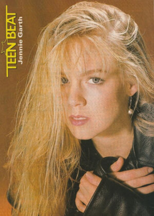 Jennie Garth teen magazine pinup clipping Teen Beat pix leather jacket 90210