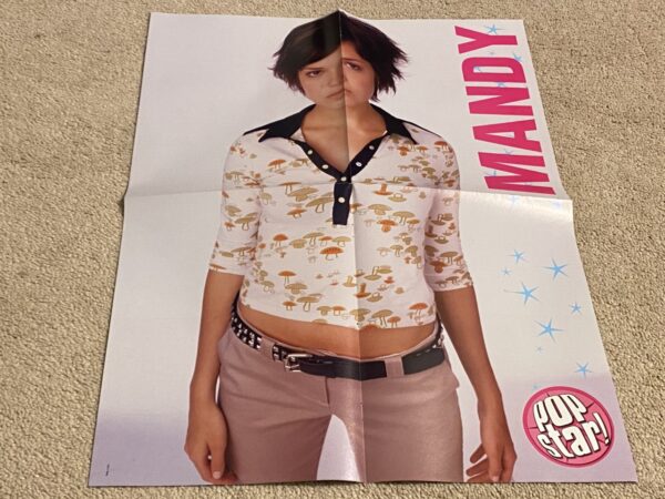 Mandy Moore 50 Cent teen magazine poster short hair Pop Star