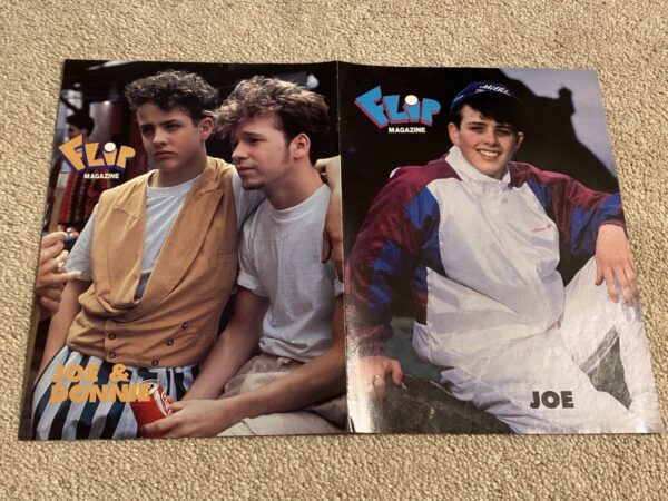 New Kids on the block Joey Mcintyre Donnie Wahlberg teen magazine poster Flip coke