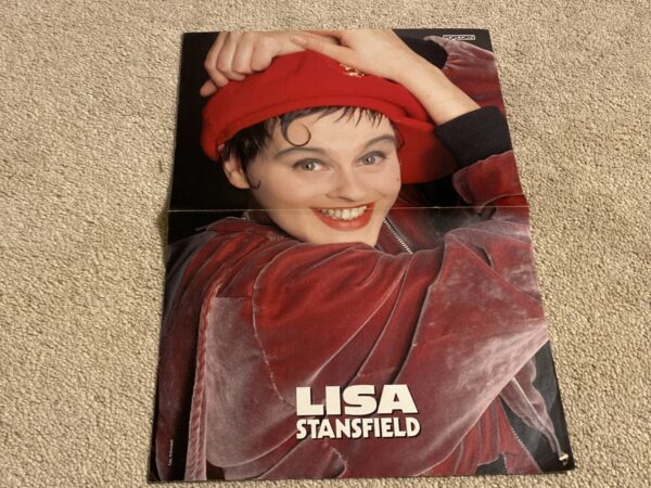 New Kids on the block Lisa Stansfield teen magazine poster red shirts pop act Bravo - Image 2