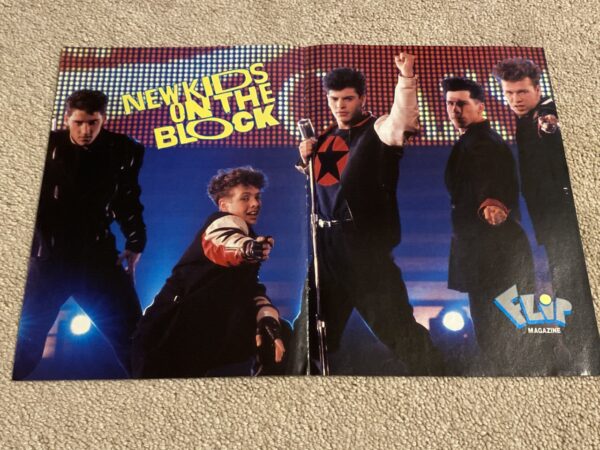 New Kids on the block Joey Mcintyre Donnie Wahlberg teen magazine poster Flip coke - Image 2