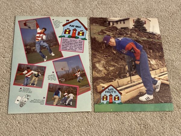 Marky Mark Wahlberg teen magazine article clipping Hanging at home Tutti Frutti 90's