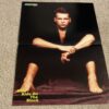 New Kids on the block Donnie Whalberg teen magazine poster barefoot black shirt