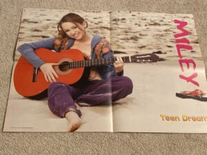 Miley Cyrus Zac Efron Ashley Tisdale Corbin Bleu teen magazine poster barefoot