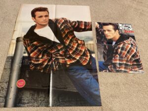 2 Luke Perry teen magazine posters jeans Teen Machine