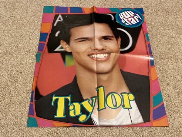 Big Time Rush Taylor Lautner teen magazine poster old mics Pop Star - Image 2