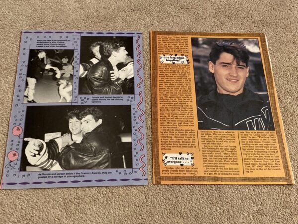 Jonathan Knight teen magazine clipping Secret Love Life confessions Dream Guys New Kids on the block - Image 2