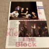 New Kids on the block Donnie Wahlberg teen magazine poster barefoot black shirt Teen Party 4 page - Image 2
