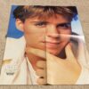 Jonathan Brandis Scott Wolf teen magazine poster headshot Tiger Beat teen idol crush hand on face