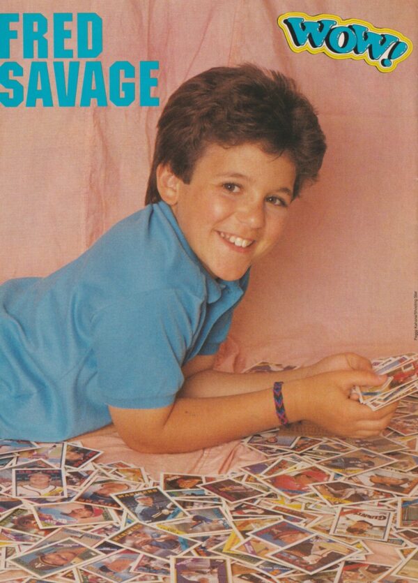 Fred Savage Kirk Cameron teen magazine pinup clipping pix cards mag picture