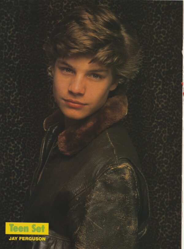 Jay Ferguson teen magazine pinup clipping pix Outsiders leather jacket Teen Set