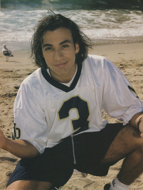 Howie D shorts beach legs open Backstreet Boys