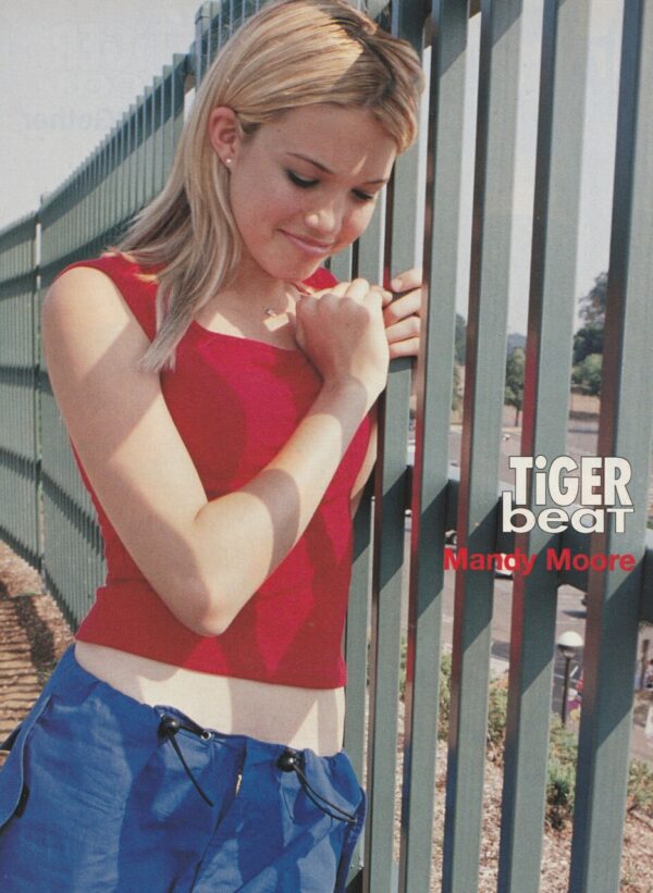 Mandy Moore teen magazine pinup clipping fence Tiger Beat Walk to remember