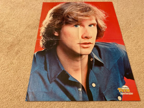 Shaun Cassidy teen magazine poster clipping barefoot bed Rare Teen Idols 70’s - Image 2