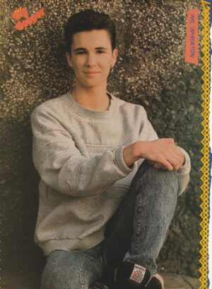 Wil Wheaton Kris Kross teen magazine pinup clipping Big Bopper open legs jeans