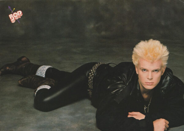 Michael Jackson Billy Idol teen pinup clipping floor black spandex pants Bop