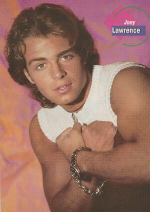 Joey Lawrence teen pinup clipping Broverly Love Tutti Frutti pix buff muscles 90