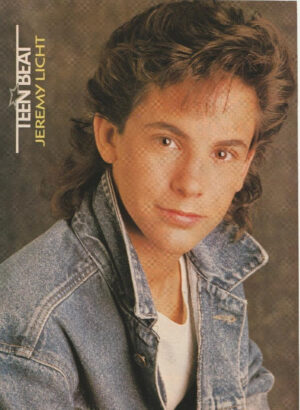 Jeremy Licht teen magazine pinup clipping Child Star vintage jean jacket Beat