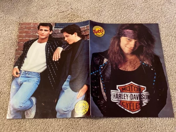 Debbie Gibson Brian Bloom Jon Bon Jovi teen magazine poster clipping Tutti pix - Image 2