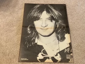 Joe Elliott Def Leppard Diane Lane teen magazine poster clipping rocker vintage