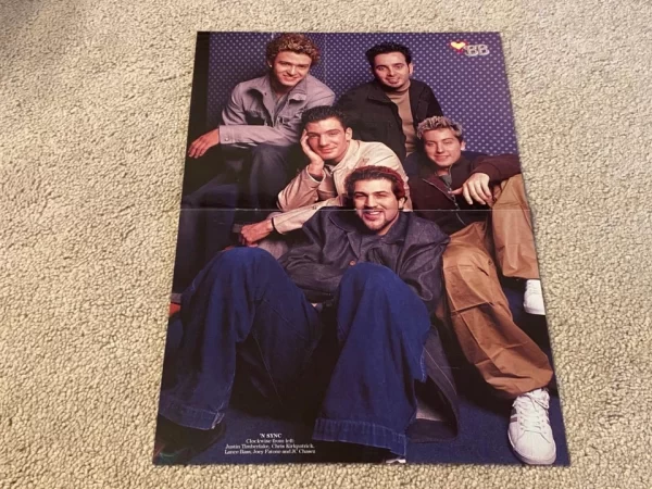 Nsync Britney Spears teen magazine poster clipping BB vintage 90’s pop odyssey - Image 2