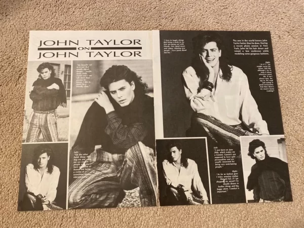 Duran Duran teen magazine pinup clipping John Taylor on himself teen idols pix