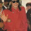Michael Jackson teen magazine pinup clipping teen idols pop icon waving pix