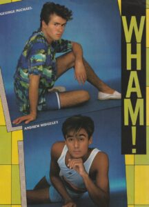Matt Dillon George Michael Andrew Ridgeley teen magazine pinup clipping sexy
