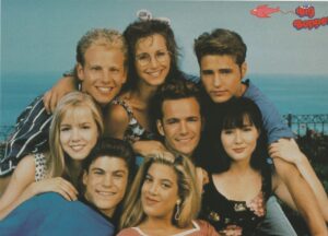 Alyssa Milano Beverly Hills 90210 Prestley Doherty teen magazine pinup clipping