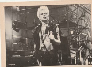 Billy Idol teen magazine pinup rock idol picture pix Teen Beat