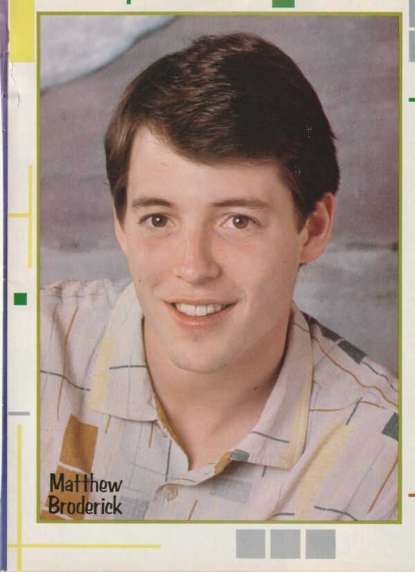 Chad Allen Matthew Broderick teen magazine pinup clipping My Two dads blue shirt - Image 2