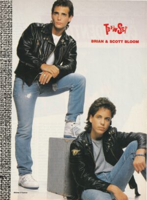 Brian Bloom Scott Bloom teen magazine pinup clipping jeans modeling vintage pix