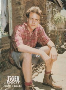 Jonathan Brandis teen magazine pinup shorts Tiger Beat teen crush Seaquest pix