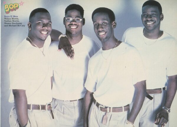 Tiffani Amber Thiessen Boyz 2 Men teen magazine pinup modeling Bop - Image 2