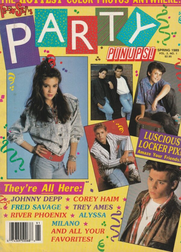 Chad Allen Alyssa Milano teen magazine pinup clipping vintage Teen Set picture - Image 2