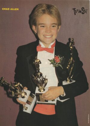 Chad Allen teen magazine pinup clipping vintage Teen Set picture suit award pic