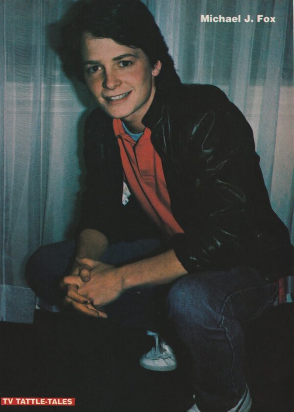 John Stamos Michael J. Fox teen magazine pinup clipping Back to the Future pix - Image 2