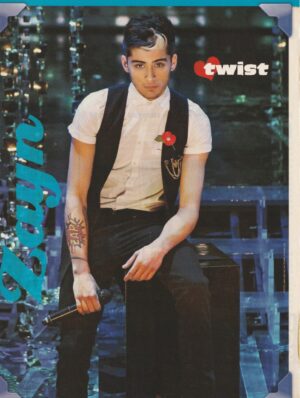 Zayn Malik teen magazine pinup black pants box stage Twist